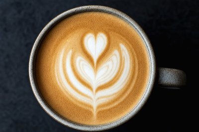 Flat white latte