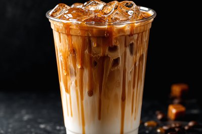 Ice carmel latte