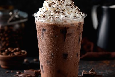 Ice chocolate latte